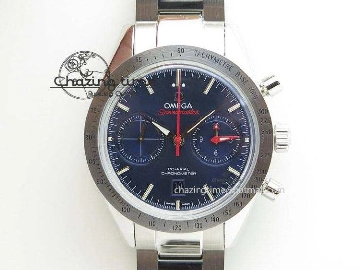 0425 Neat Seamaster Planet Ocean 600M 43.5mm SS SCF 1:1 Best Edition Blue Dial on SS Bracelet A8900 Super Clone 7684